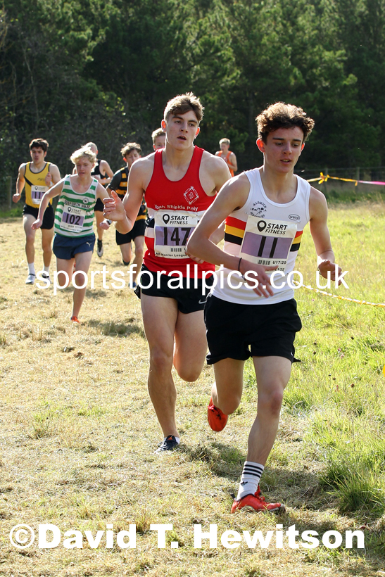 Mens under-17s 2021 North Eastern Harrier League, Druridge Bay. Photo: David T. Hewitson/Sports for All Pics